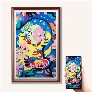 21 32 Inch NFT digitale fotolijst